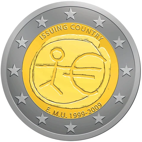 2-Euro-Gemeinschaftsausgabe 2009 – 10 Jahre Wirtschafts- und Währungsunion, Gewinnermotiv