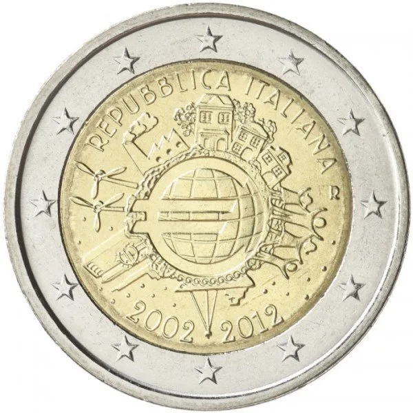 Italien 10 Jahre Euro-Bargeld