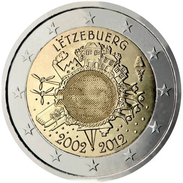 Luxemburg 10 Jahre Euro-Bargeld