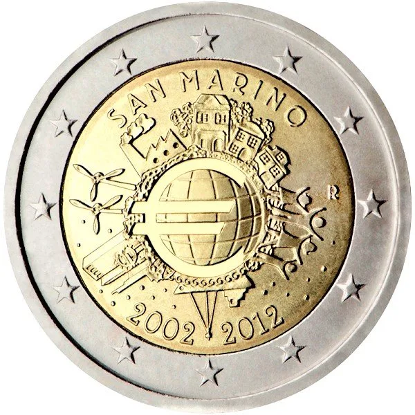 San Marino 10 Jahre Euro-Bargeld