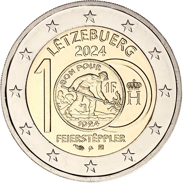 100 Jahre Einführung der Franc-Münzen mit dem Feierstëppler