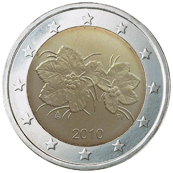 Einzigartig 2 Euro Münze Mit 2 Blumen